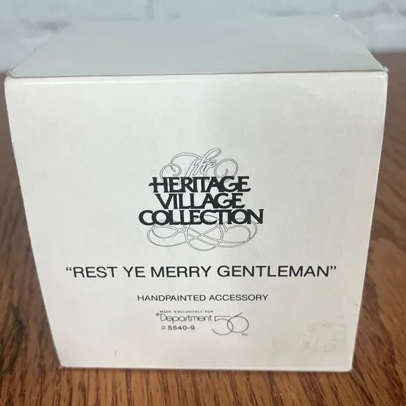 Dept 56 Heritage Village Collection Rest Ye Merry Gentleman #5540-9 Original Box - Picture 3 of 5